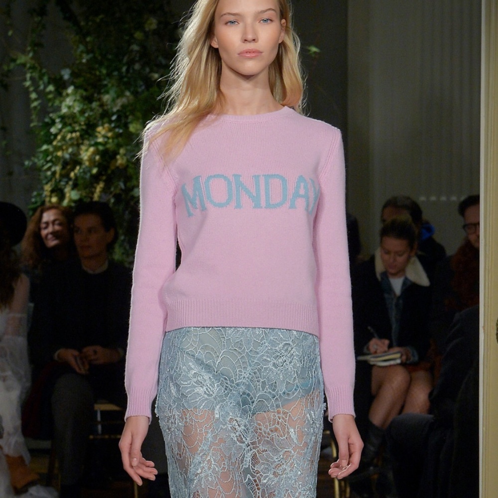 ALBERTA FERRETTI'S $495 "Rainbow Week" Day of week Lavender Purple Monday